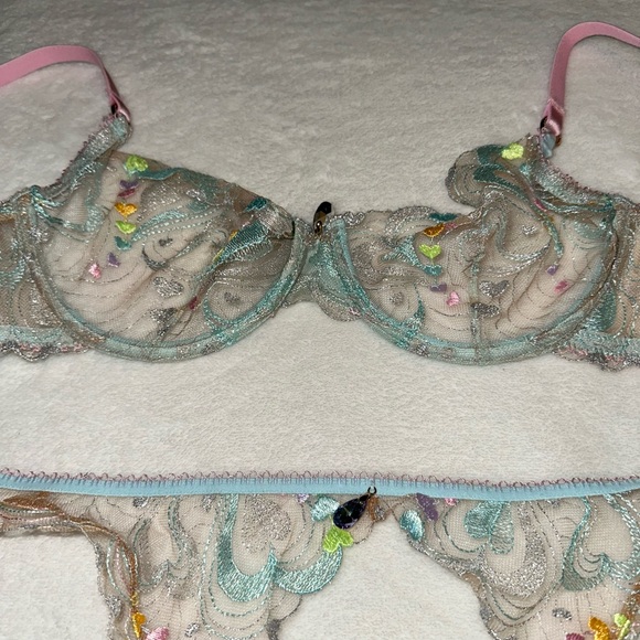 Honey Birdette Candy Aquamarine lingerie set!! - Picture 13 of 15